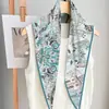 Bufanda de Seda Twill con Diamantes de Hangzhou Bufanda de Moda de Alta Gama Chal Pequeño Otoño Nuevo Versátil Bufanda de Seda de Suzhou Transfronteriza