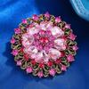 Nueva versión coreana de broche de flor de cristal, moda Joker, ramillete, abrigo, temperamento, pin, accesorios, fabricantes al por mayor
