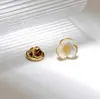 Broche Flor de Madrepérola de Verão, Exquisito Pequeno Colarinho de Camisa, Fivela Anti-Exposição, Alfinete Fixo para Roupas, Acessórios de Fivela Escondida
