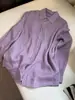 ¡Altamente Recomendado! Camisa Ligera y Transpirable de Tencel Lyocell para Mujer, Ajuste Relajado de Verano, Camisa Morada Sencilla