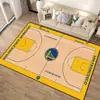 Alfombra de Baloncesto NBA Alfombra Sala de Estar Sofá Mesa de Café Manta Dormitorio Mesita de Noche Dormitorio Alfombra de Piso Cancha Deportiva Creativa Alfombra