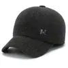 Chapéus de Lã com Proteção para Orelhas Outono e Inverno Quentes para Homens Bonés de Baseball Espessos de Inverno para Pessoas de Meia-Idade e Idosos Chapéus de Pai para Idosos