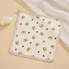 Toalla Cuadrada Pequeña, Tipo a Toalla Cuadrada de Gasa de Algodón Puro, Toalla de Bebé Absorbente con Dibujos, Toalla Facial Especial para Bebés, Toalla Infantil