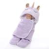Comércio Exterior Transfronteiriço Novo Inverno Dupla Camada Flanela Unicórnio Cobertor Espessado Swaddle de Bebê Personalizado Dropshipping