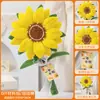 Ramo de Girasol Personalizado de Primer Lugar Limpiapipas Tejido a Mano Examen de Ingreso a Secundaria Ceremonia de Examen de Ingreso a Preparatoria Regalo para Niño