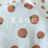 Crepé de algodón y lino gasa de doble capa estampada tela para ropa infantil seersucker pantalones antimosquitos tela para pijamas