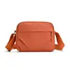 Bolsa Feminina de Lona Estilo Japonês de Ombro Único Transversal Grande Capacidade Pequena Quadrada Casual Versátil para Meninas Múltiplos Bolsos para o Dia a Dia Bolsa de Ombro Único