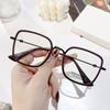 Gafas M2169 estilo retro TR de metal con montura grande para niña, con cara grande, estilo pequeño para amantes.