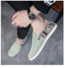 Sapatos de Pano Velho Pequim Novos Masculinos Veludo Cotelê Bico Redondo Estilo Étnico Leve Macio Baixo Pedal Preguiçoso Thomas Pescador