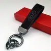 Colgante de Llavero de Cuero Gamuzado de Gama Alta para Coche Llavero con Logo de Coche Decoración de Llavero Colgante de Cintura de Metal Venta al por Mayor