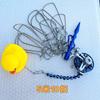 Pato Amarillo Pescado Cerradura Señuelo Pesca Cerradura Alambre de Acero Acero Inoxidable Dispositivo de Control de Peces Suministros de Pesca Pinzas de Control de Peces Hebilla para Peces Vivos