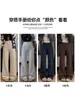 Pantalones de felpa retro de lunares micro acampanados para mujer, otoño invierno, suaves, engrosados, cintura alta, moldeadores, ajustados, elásticos, de campana, pierna ancha