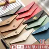 Papel de Carta Vintage Estilo Nórdico Ins Carta de Amor Pareja Tarjeta de Felicitación de Gama Alta Postal Bolsa Sello de Cera Estampado en Oro Premium