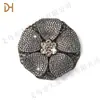 Diamante completo súper brillante pedrería doble lazo decoración de ropa zapatos de mujer flor hebilla de zapato accesorios para zapatos accesorios para bolsa de zapatos diy al por mayor
