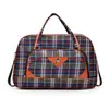 Bolsa de Viaje a Cuadros, Bolsa de Equipaje de Viaje Ligera, Bolsa de Viaje para Salidas, Bolsa para Guardar Ropa, Bolsa de Gran Capacidad para Trabajar Fuera de Casa