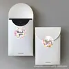Adesivos de Selo de Agradecimento Florais em Inglês Autoadesivos Selo para Embalagem de Presente e Panificação Série de Decoração de Agradecimento