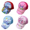 Boné de beisebol com estampa de desenho animado transfronteiriço, chapéu de sol para meninos e meninas, boné com proteção solar de comércio exterior, boné de rede fina infantil para meninas