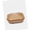 Fabricante de Papel para Freidora de Aire Ciudad Linjiang Bandeja de Papel Kraft a Prueba de Aceite Plato Desechable para el Hogar Plato Desechable para Picnic Rollo de Comida