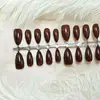 30 Pares de Puntas de Uñas Pre-hechas Usables Tallas Venta al por Mayor Colección de Pegatinas para Uñas Artísticas Blanqueadoras de Gama Alta Venta al por Mayor de Fábrica