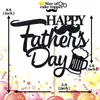 Pastel para Fiesta del Día del Padre de Amazon con Papel Brillante e Inserts Decorativos de Bandera Grande Azul-Negro