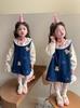Vestido de Mezclilla para Niña Primavera y Otoño 2025 Nuevo Estilo Conjunto de Primavera para Niños Elegante Estilo Coreano Vestido de Princesa para Bebé Niña
