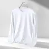 2026 Camiseta Fina de Manga Larga Comercio Exterior Transfronterizo Sudeste Asiático Ropa de Otoño Camiseta Interior Versátil Esencial para Hombre Cuello Redondo Manga Larga