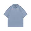 Polo holgado de marca de moda para padres e hijos, para hombres y mujeres, niños, Europa y América, comercio exterior de Amazon, solapa, manga corta, algodón puro.