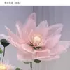 Flores Abertas e Fechadas Eletricamente com Detecção Automática, Flores Móveis para Decoração de Janela, Flores de Peônia, À Prova d'Água