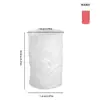 Molde de vela perfumada cilíndrico de rosa hecho a mano para bricolaje, molde de silicona para piedra perfumada estilo cera de parafina, resina, yeso