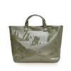 Bolsa de Gelatina de Papel Kraft de Gran Capacidad Bolso de Mano Transparente Impermeable de PVC Bolso de Hombro Cruzado para el Trabajo y el Viaje