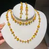 ¡Lujo europeo y americano! Collar de flor de circón de colores con gota de agua, cadena para clavícula de estilo court vintage, joyería de lujo ligero de alta gama