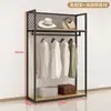 Estante de exhibición para tienda de ropa perchero de pie de doble capa perchero para abrigos perchero para ropa estante de almacenamiento estante de exhibición para ropa de hombre y mujer