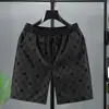 Transfronterizo Aliexpress Amazon Tendencia Pantalones Cortos Europeos Verano Hombres Pantalones Grandes Flockeados Casuales Pantalones de Playa Hombres