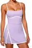 Vestido Deportivo de Dos Piezas para Mujer Amazon Transfronterizo con Forro Antiexposición para Correr al Aire Libre, Fitness y Tenis