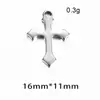 Conector de Pingente Cruz de Aço Inoxidável Acessórios para Colar Pulseira Etiqueta Cruz Acessórios para Joias DIY