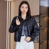 Chaqueta de Piel de Oveja Nueva Haining Otoño e Invierno para Mujer 2025 Chaqueta de Cuero Casual Suelta para Mujer Piel de Oveja Cuero Genuino