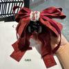 Encaje Vintage Lazo Pinza Francesa para Cola de Caballo Chica Fresca Pasador para el Cabello Tocado Simple Moda Viajero OL Accesorios para el Cabello