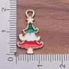 Transfronterizo Nueva Serie Navideña Linda Hecho a Mano DIY Muñeco de Nieve Copo de Nieve Aceite de Goteo Aleación Accesorios de Joyería Venta al por Mayor En Stock