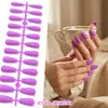 Europeu e Americano Popular Transfronteiriço Fosco Sólido Cor Gelo-Transparente Alto Padrão Trapezoidal Nail Art Unhas Usáveis Pontas de Unhas Postiças Acessórios