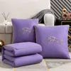 Colcha-Almohada Engrosada de Doble Uso para Siesta en la Oficina, Colcha de Aire Acondicionado, Cojín de Coche, Almohada Plegable para Sofá, Colcha Refrescante de Verano