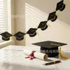Decoraciones de Graduación Clase de 2026, Banderines con Borla de Birrete de Licenciatura, Suministros para Decoración de Fiesta de Temporada de Graduación