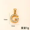 Pingente Único Cruzamento de Fronteiras Novo Joia de Aço Inoxidável Cravejada de Diamantes Colar com 26 Letras Fashionable High-End Acessórios de Joias DIY