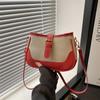 Niche Design Bolsa Pequena Bolsa Feminina 2024 Nova Moda Outono e Inverno Bolsa de Ombro All-match Ins Bolsa Têxtil de Axila