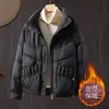 Jaqueta de Algodão para Mães de Meia-Idade e Idosas Feminina Outono Inverno 2026 Novo Estilo Inverno Acolchoado Tamanho Plus Casaco de Algodão Quente com Capuz Roupa Exterior