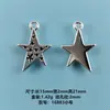 Venta Caliente Transfronteriza Serie de Estrellas de Cinco Puntas de Aleación para Manualidades Estilo Ins Accesorios de Joyería para Pulsera Collar