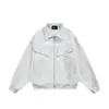 Maoqiaoyi Marca Original de Moda Chaqueta de Trabajo para Hombre Primavera Nuevo Estilo Juvenil Holgada con Solapa Chaqueta W26028