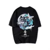 Camiseta de verano de manga corta para hombre, marca de moda, "Get Away with It", corte holgado, estilo callejero Harajuku Bf europeo y americano