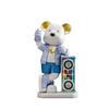 Ornamento de Mesa de Áudio Urso Violento Como Amor Decorações de Resina para Gabinete de TV Gabinete de Vinho Varanda Presentes de Inauguração