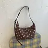 Coleção de outono 2026 transfronteiriça: bolsa de ombro versátil de bolinhas, bolsa transversal simples e estilosa para o dia a dia, bolsa de mão e de axila da moda