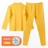 Traje de ropa interior nueva para niño, ropa de casa de otoño e invierno para niños, cuello medio-alto, ropa de otoño, pantalones largos, conjunto cálido de dos piezas al por mayor